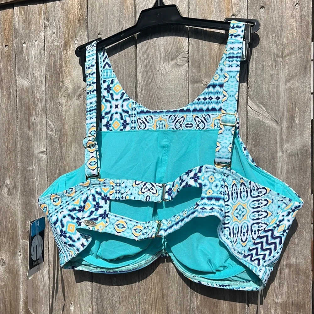 CURVE by Sunsets Majorca Hollywood Hi-Neck Bikini Top,Size 18DD/E,NWT - Picture 11 of 14
